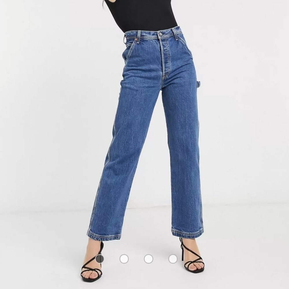 Levi's RIBCAGE Straight Utility High Rise Jeans
